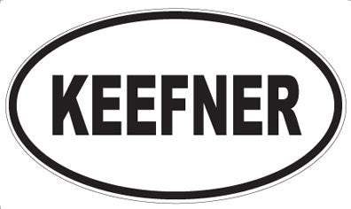 KEEFNER - Oval Sticker