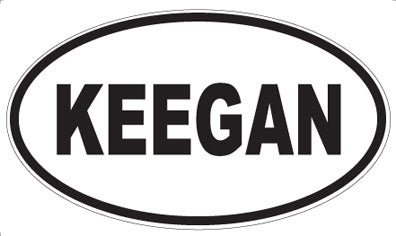 KEEGAN - Oval Sticker