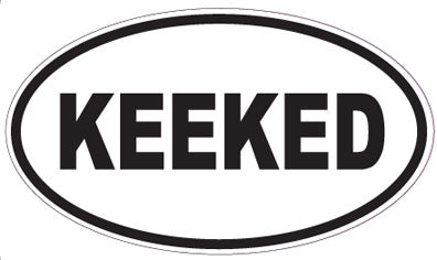 KEEKED - Oval Sticker