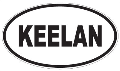 KEELAN - Oval Sticker