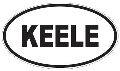 KEELE - Oval Sticker