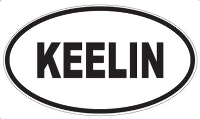 KEELIN - Oval Sticker