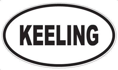 KEELING - Oval Sticker