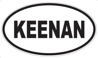 KEENAN - Oval Magnet
