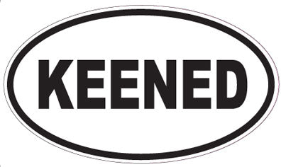 KEENED - Oval Sticker