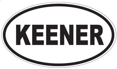 KEENER - Oval Sticker