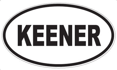 KEENER - Oval Magnet