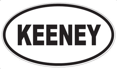 KEENEY - Oval Magnet