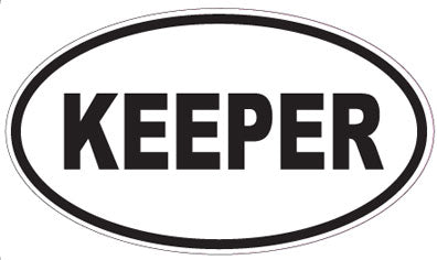 KEEPER - Oval Sticker
