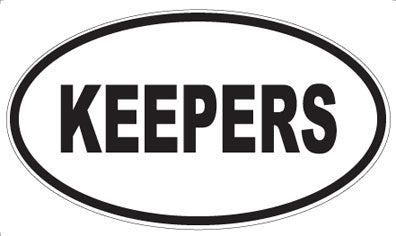 KEEPERS - Oval Magnet