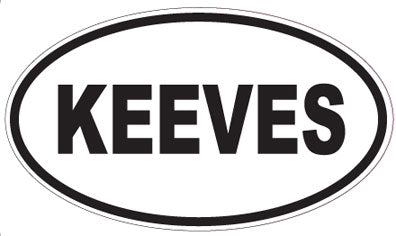 KEEVES - Oval Sticker