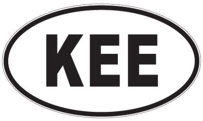 KEE - 3 Letter Initials Oval Magnet