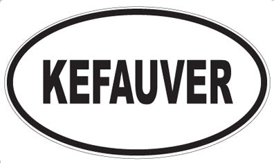 KEFAUVER - Oval Magnet