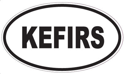 KEFIRS - Oval Sticker