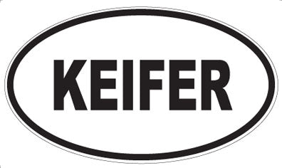 KEIFER - Oval Magnet