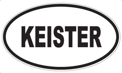 KEISTER - Oval Magnet