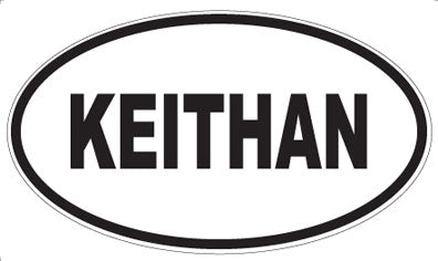 KEITHAN - Oval Magnet
