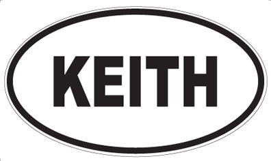 KEITH - Oval Magnet