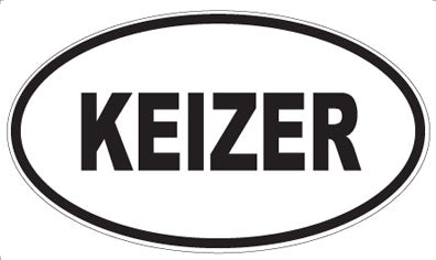 KEIZER - Oval Magnet