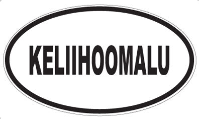 KELIIHOOMALU - Oval Magnet