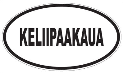 KELIIPAAKAUA - Oval Magnet