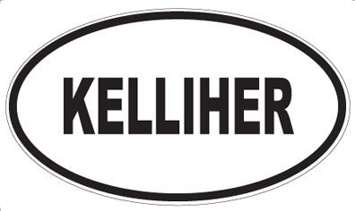 KELLIHER - Oval Magnet