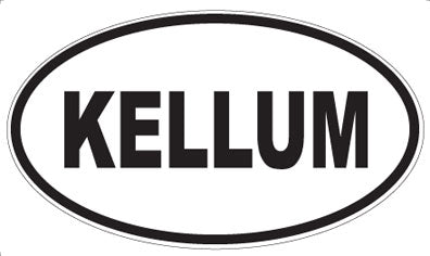 KELLUM - Oval Magnet