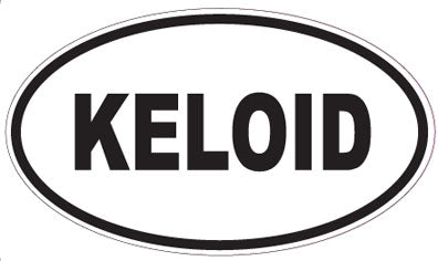 KELOID - Oval Sticker