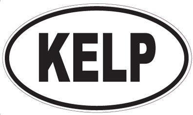 KELP - Oval Sticker