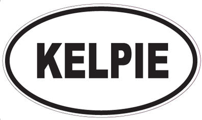 KELPIE - Oval Sticker
