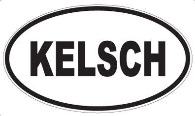 KELSCH - Oval Magnet