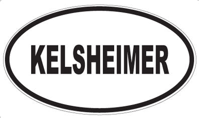 KELSHEIMER - Oval Magnet