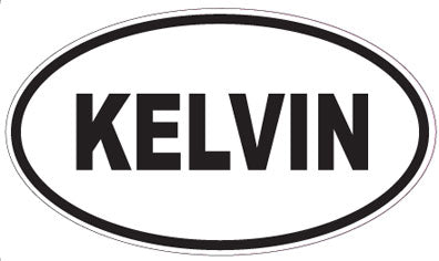 KELVIN - Oval Sticker