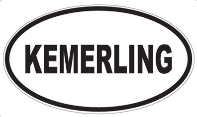 KEMERLING - Oval Magnet