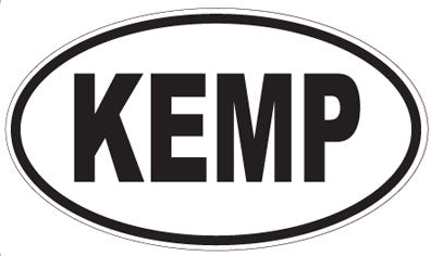 KEMP - Oval Sticker