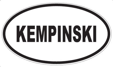 KEMPINSKI - Oval Magnet