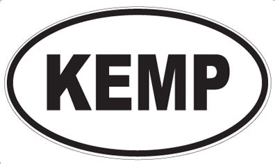 KEMP - Oval Magnet