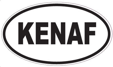 KENAF - Oval Sticker