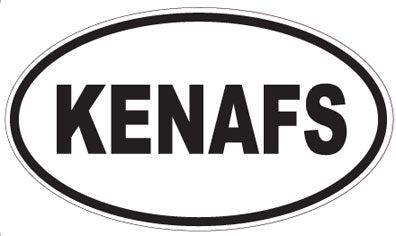 KENAFS - Oval Sticker