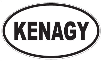 KENAGY - Oval Magnet