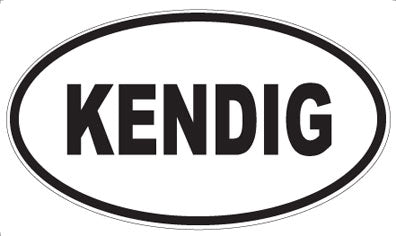 KENDIG - Oval Magnet