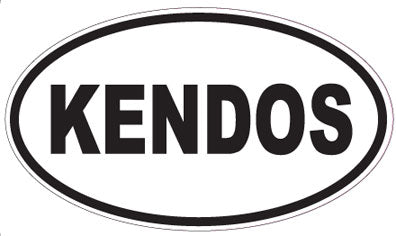 KENDOS - Oval Sticker