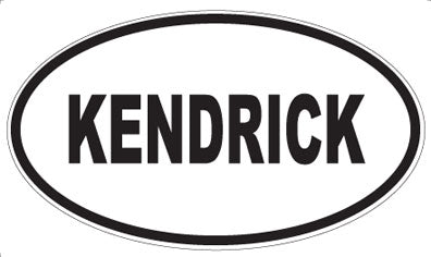 KENDRICK - Oval Magnet