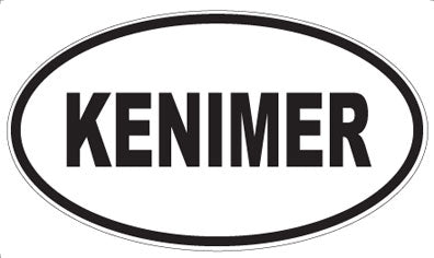 KENIMER - Oval Magnet