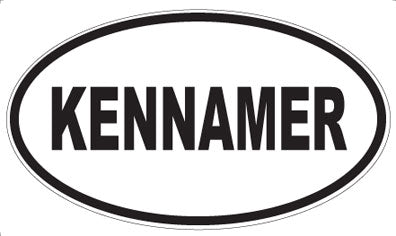 KENNAMER - Oval Magnet