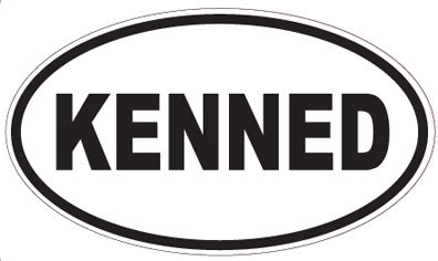 KENNED - Oval Sticker