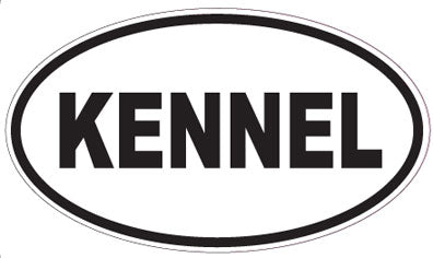 KENNEL - Oval Sticker