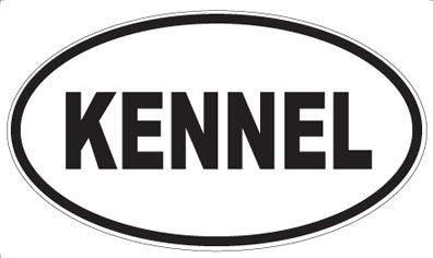 KENNEL - Oval Magnet