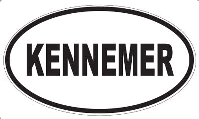 KENNEMER - Oval Magnet