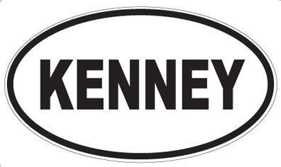 KENNEY - Oval Magnet